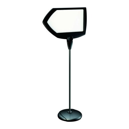 Bi-Silque MasterVision Arrow Dry-Erase Sign Stand, 17in X 25in, Black SIG01010101